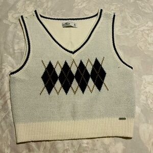White Hollister Sweater Vest